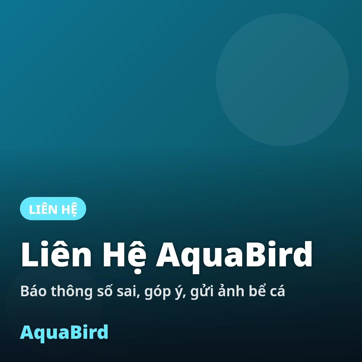Liên hệ AquaBird